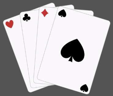 4 playing cards