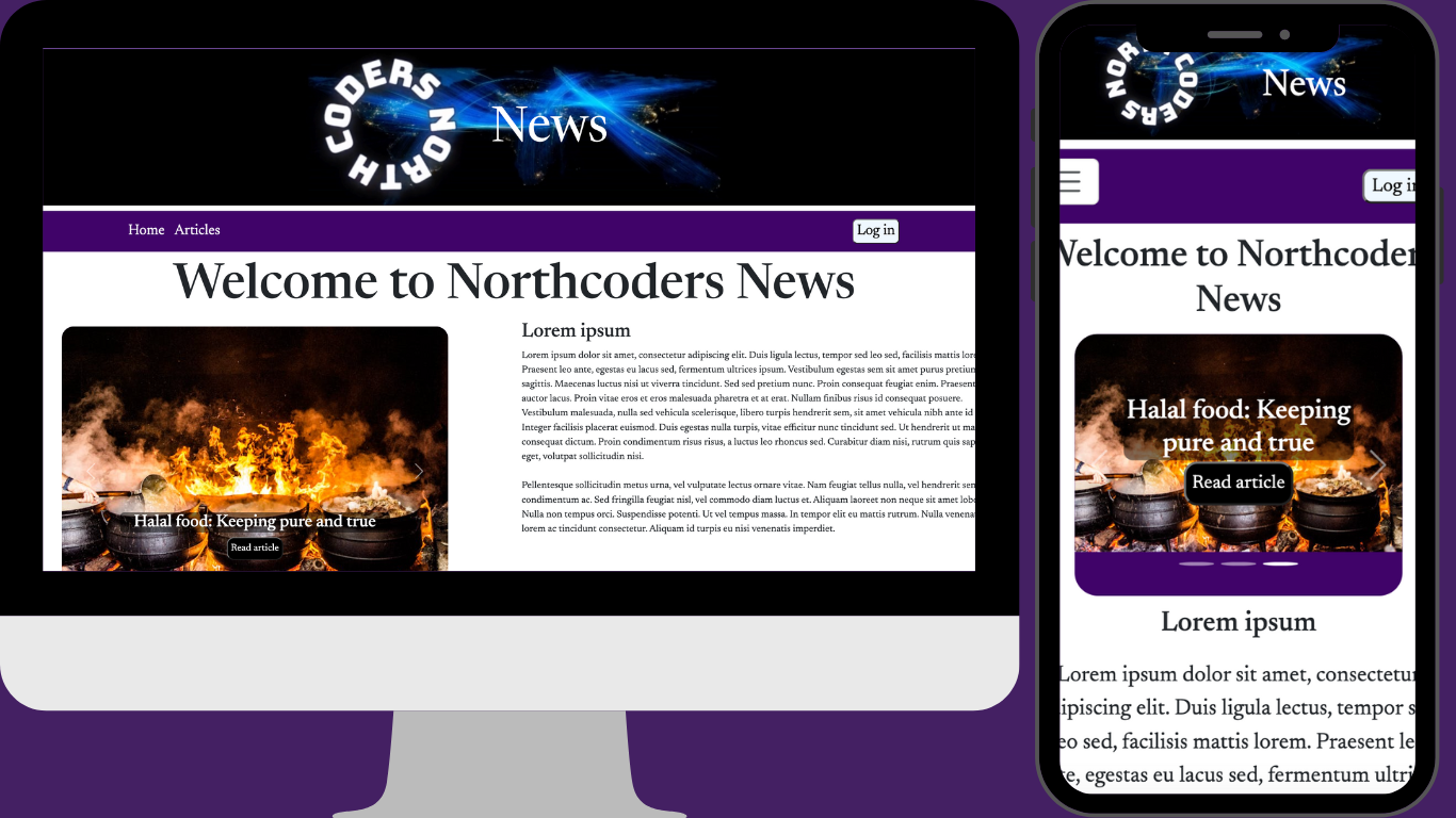 Preview of Northcoders news sitee